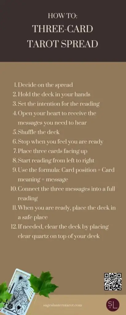 HOW TO DO A THREE-CARD TAROT READING