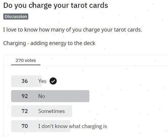 MOST TAROT READERS DON'T CHARGE TAROT DECKS