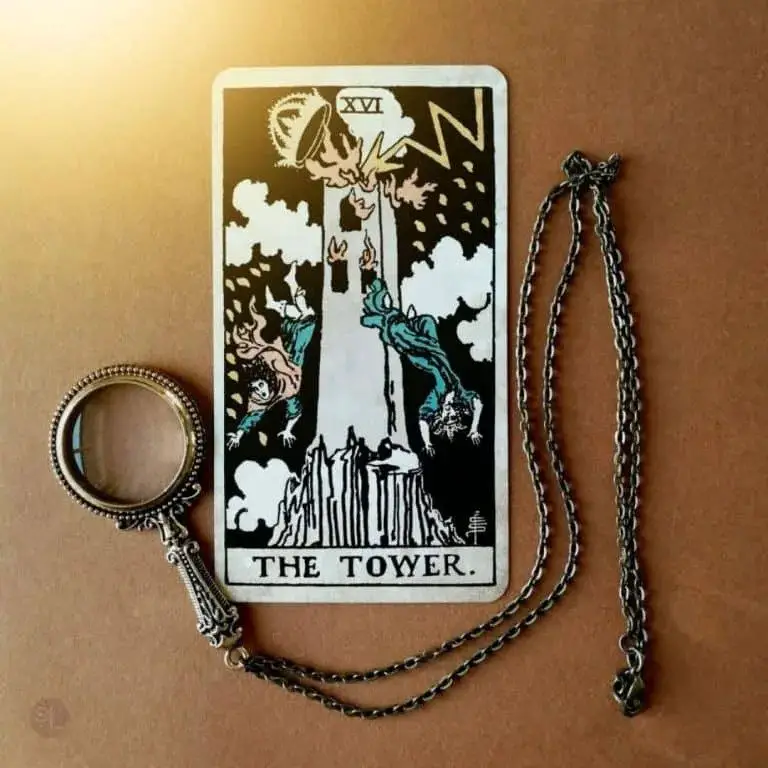 The Tower card represents major chaotic changes and not physical death.