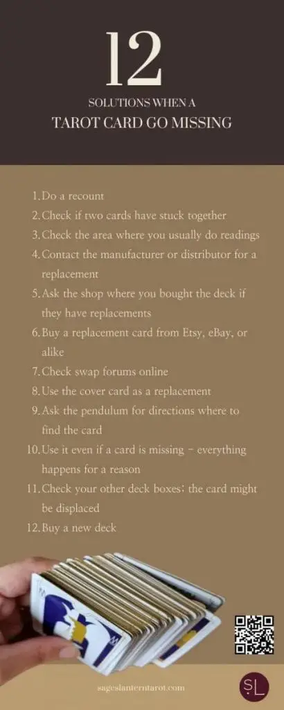 WHAT TO DO IF A TAROT CARD GOES MISSING