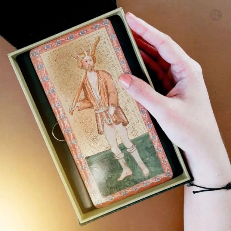 beloved Visconti di Modrone Tarot deck. This is a replica of the Tarot decks used in the Renaissance Courts in the 1400s.